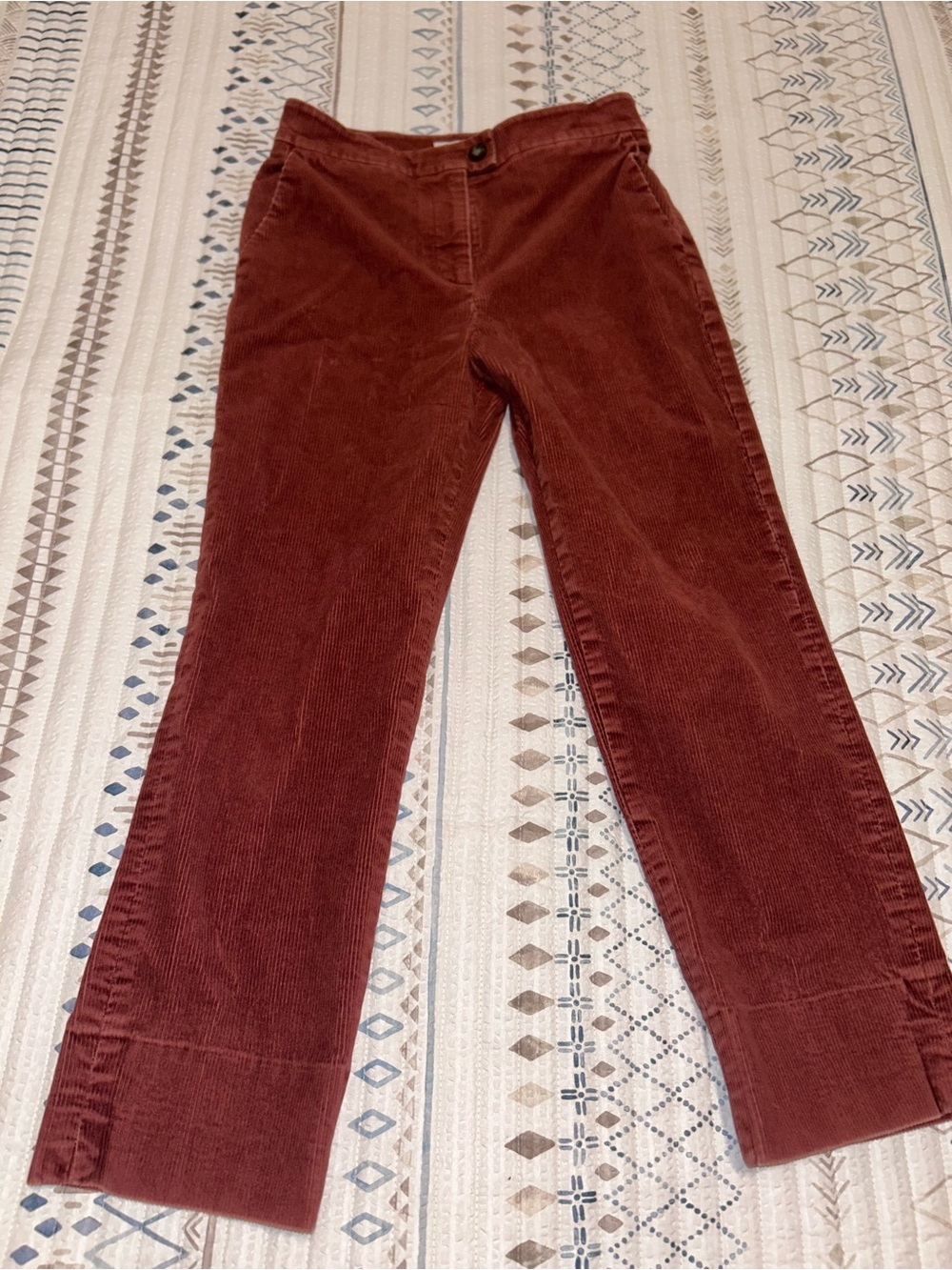 Boden Women’s Corduroy Jeans in Rust - Stylish Everyday Trousers sz 4P